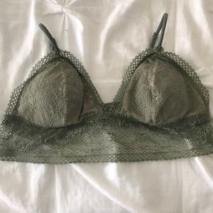 VS lacy green bralette